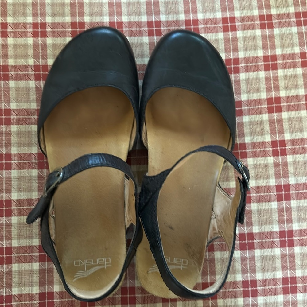 Dansko size 41. Black. Mary Jane style with velcro.
